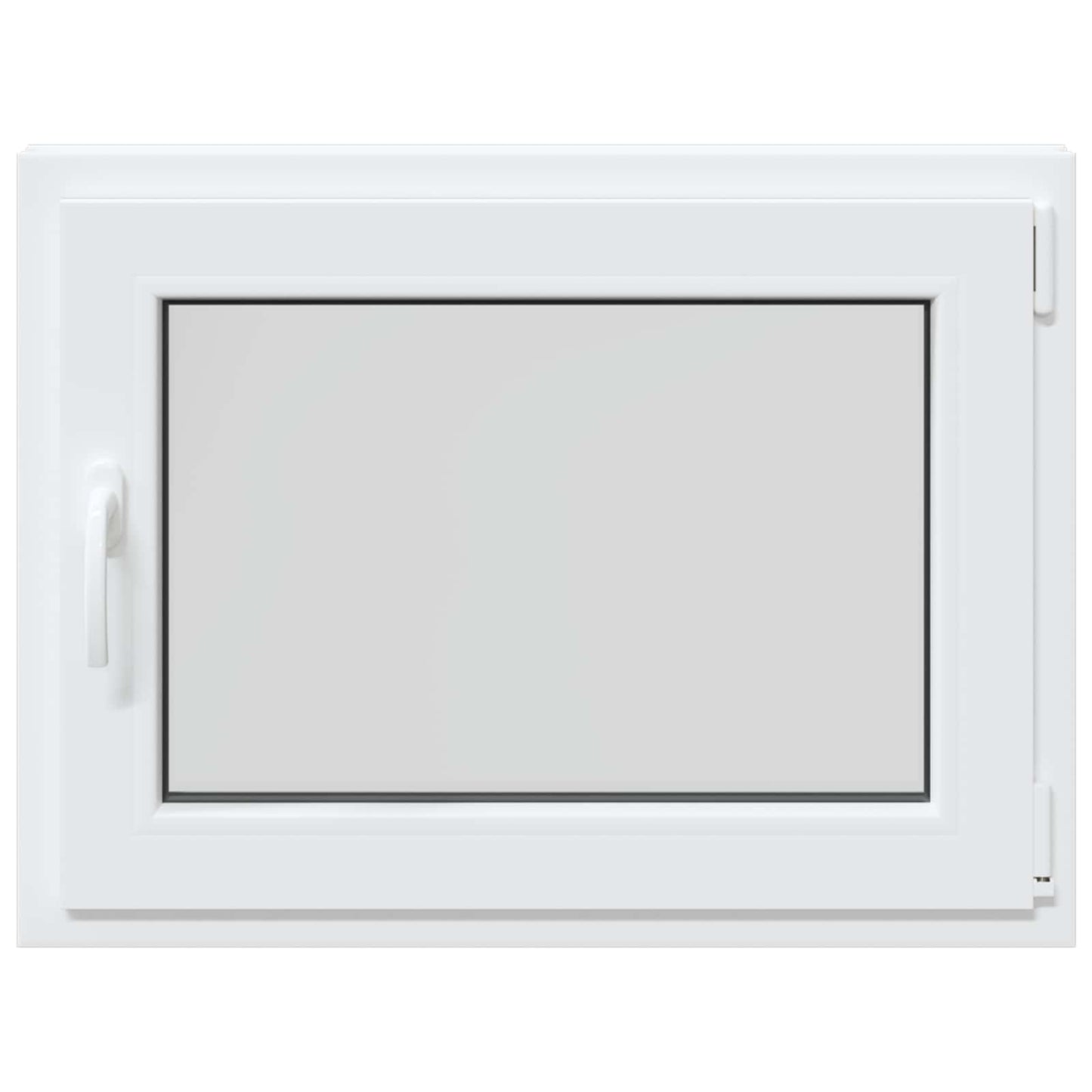 Basement Window RISOR 80 x 70 cm PVC and Glass White
