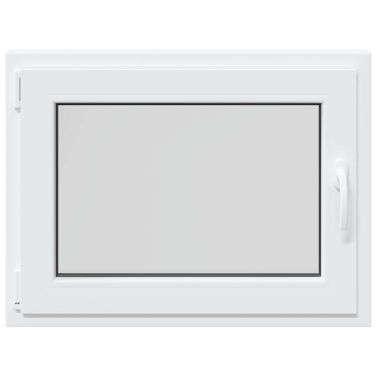 Basement Window RISOR 80 x 70 cm PVC and Glass White