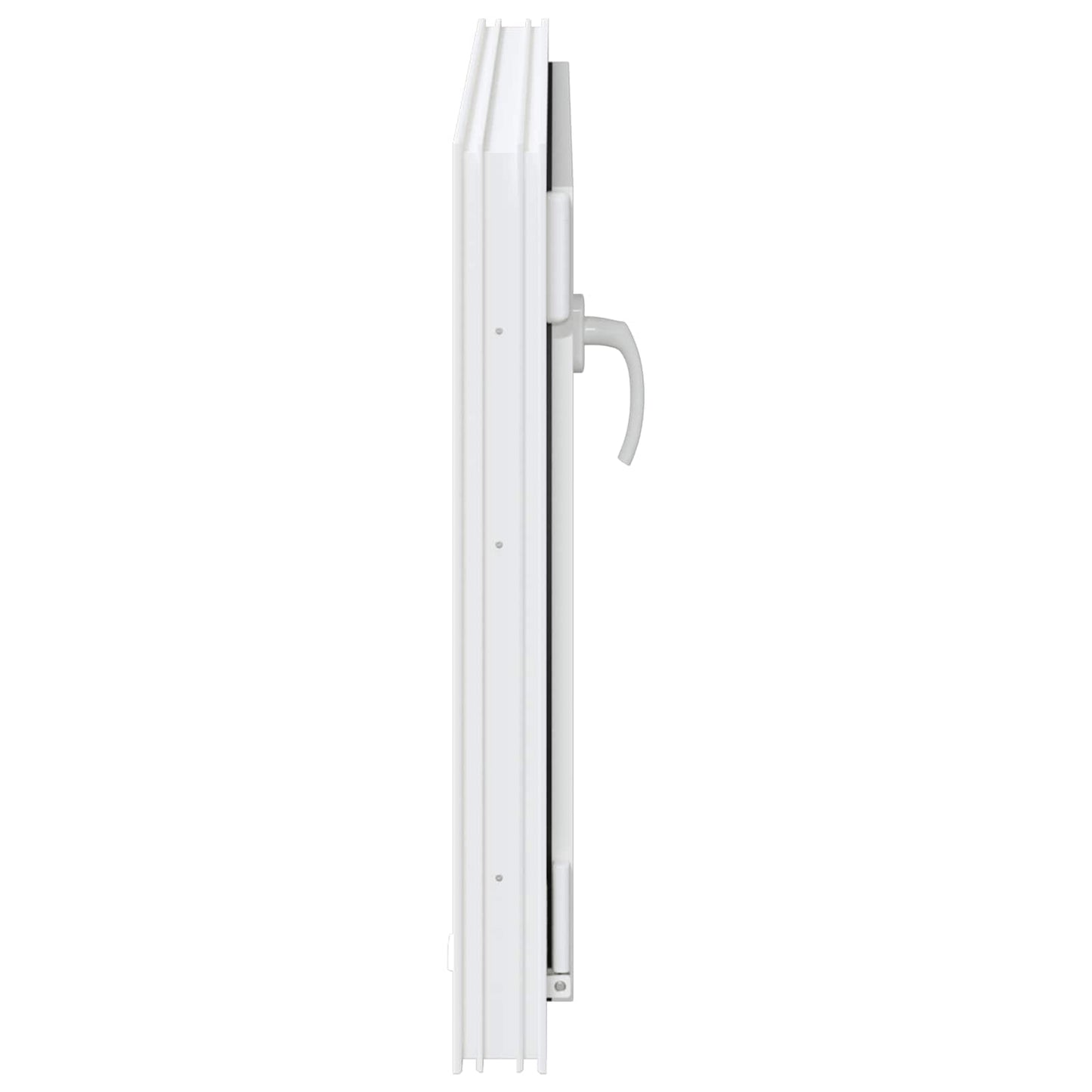 Basement Window RISOR 80 x 70 cm PVC and Glass White