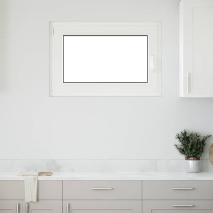 Basement Window RISOR 90 x 50 cm PVC and Glass White