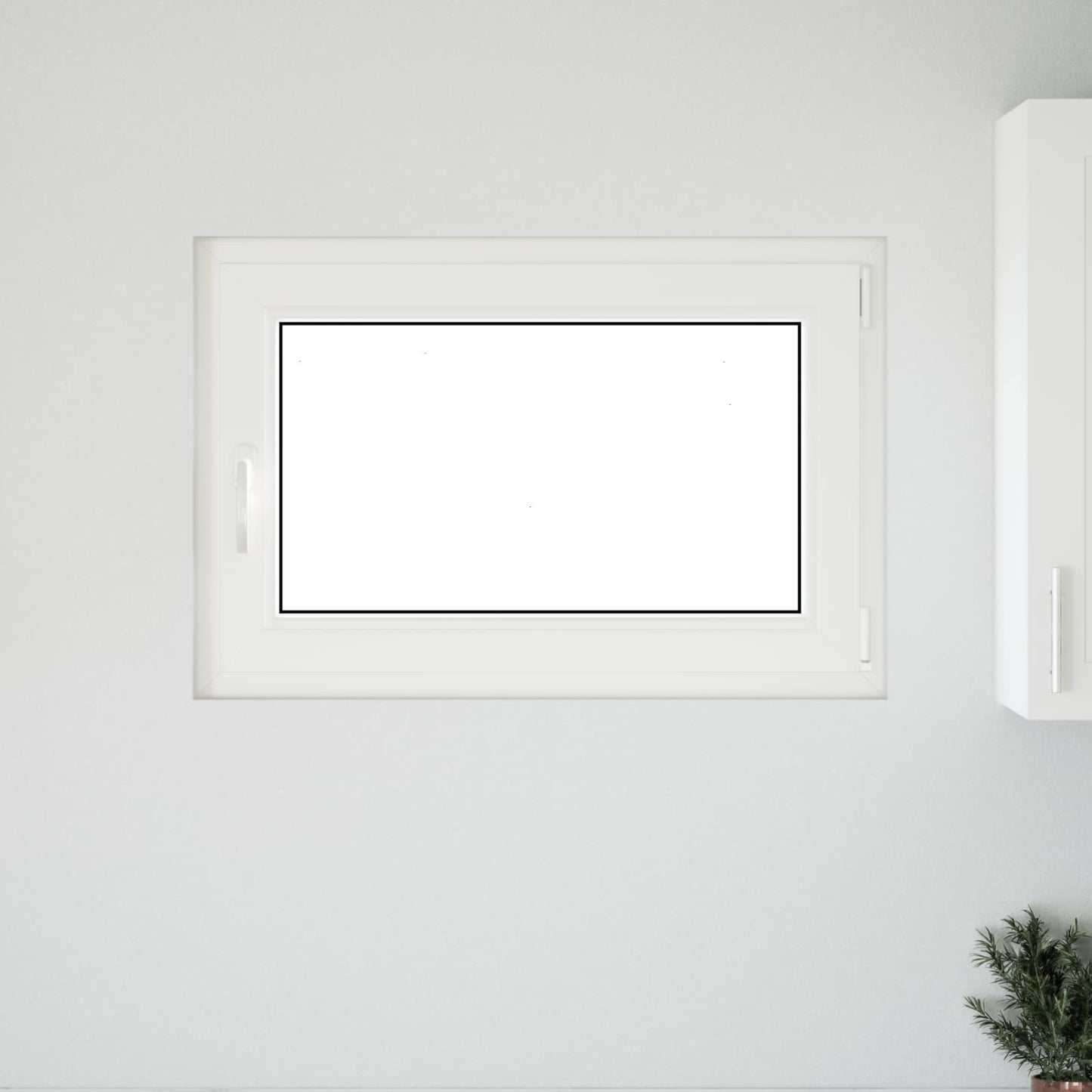 Basement Window RISOR 90 x 60 cm PVC and Glass White