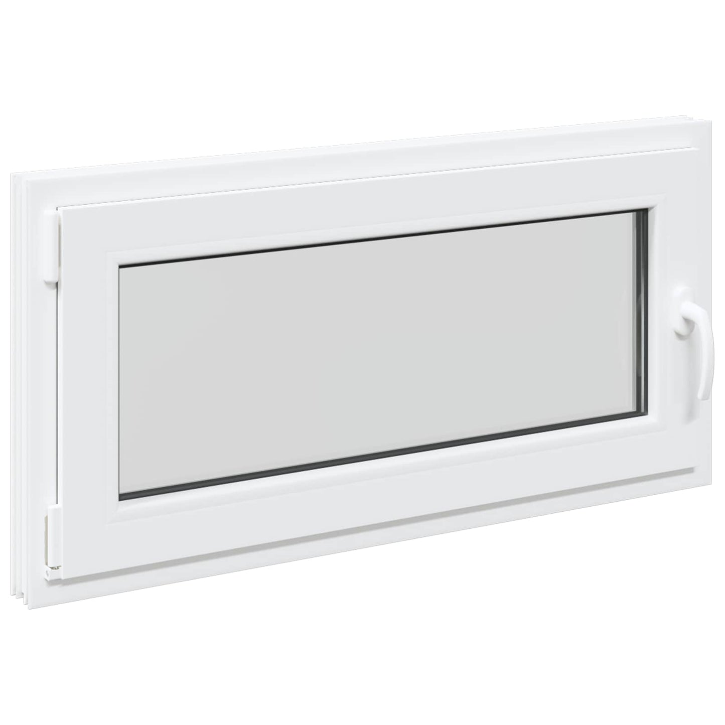 Basement Window RISOR 100 x 50 cm PVC and Glass White