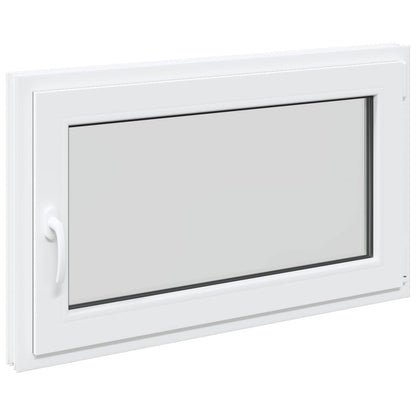 Basement Window RISOR 100 x 60 cm PVC and Glass White