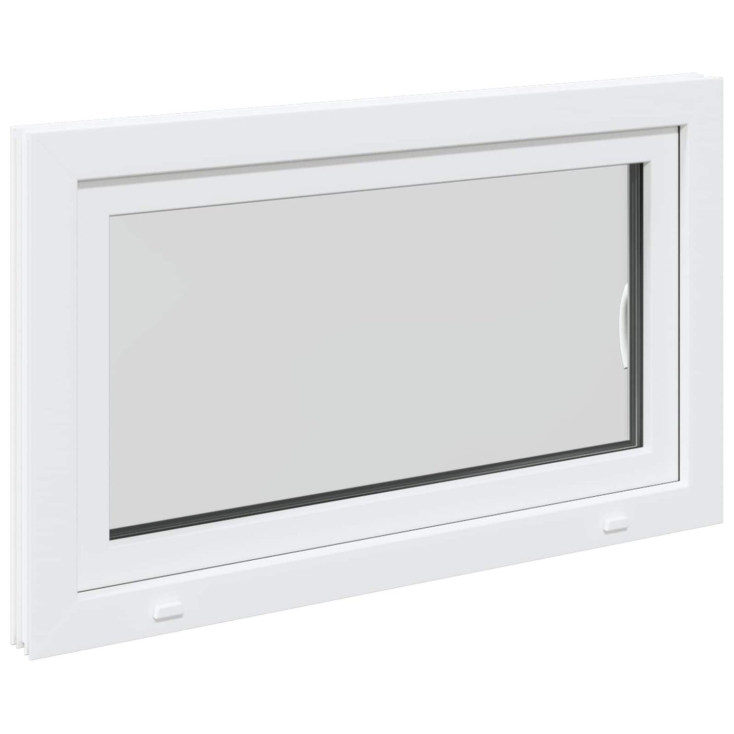 Basement Window RISOR 100 x 60 cm PVC and Glass White