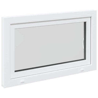 Basement Window RISOR 100 x 60 cm PVC and Glass White