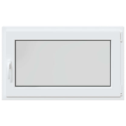 Basement Window RISOR 100 x 60 cm PVC and Glass White