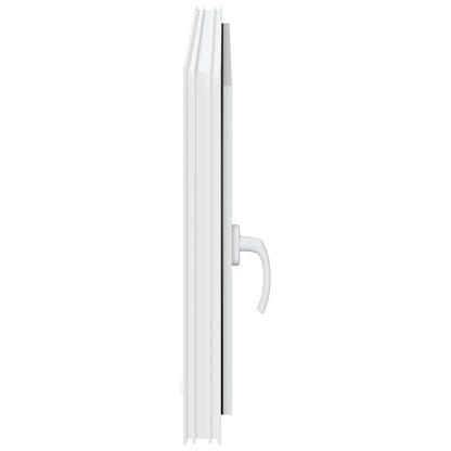Basement Window RISOR 100 x 60 cm PVC and Glass White