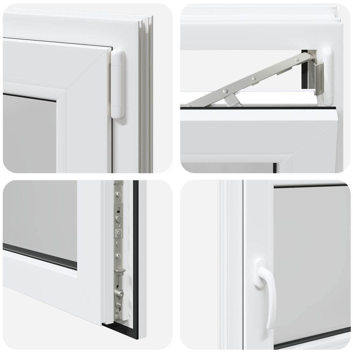 Basement Window Internal Colour White RISOR 100 x 70 cm