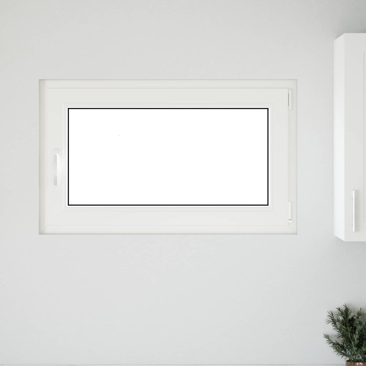 Basement Window Internal Colour White RISOR 100 x 70 cm