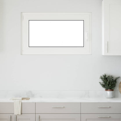 Basement Window RISOR 100 x 70 cm PVC and Glass White