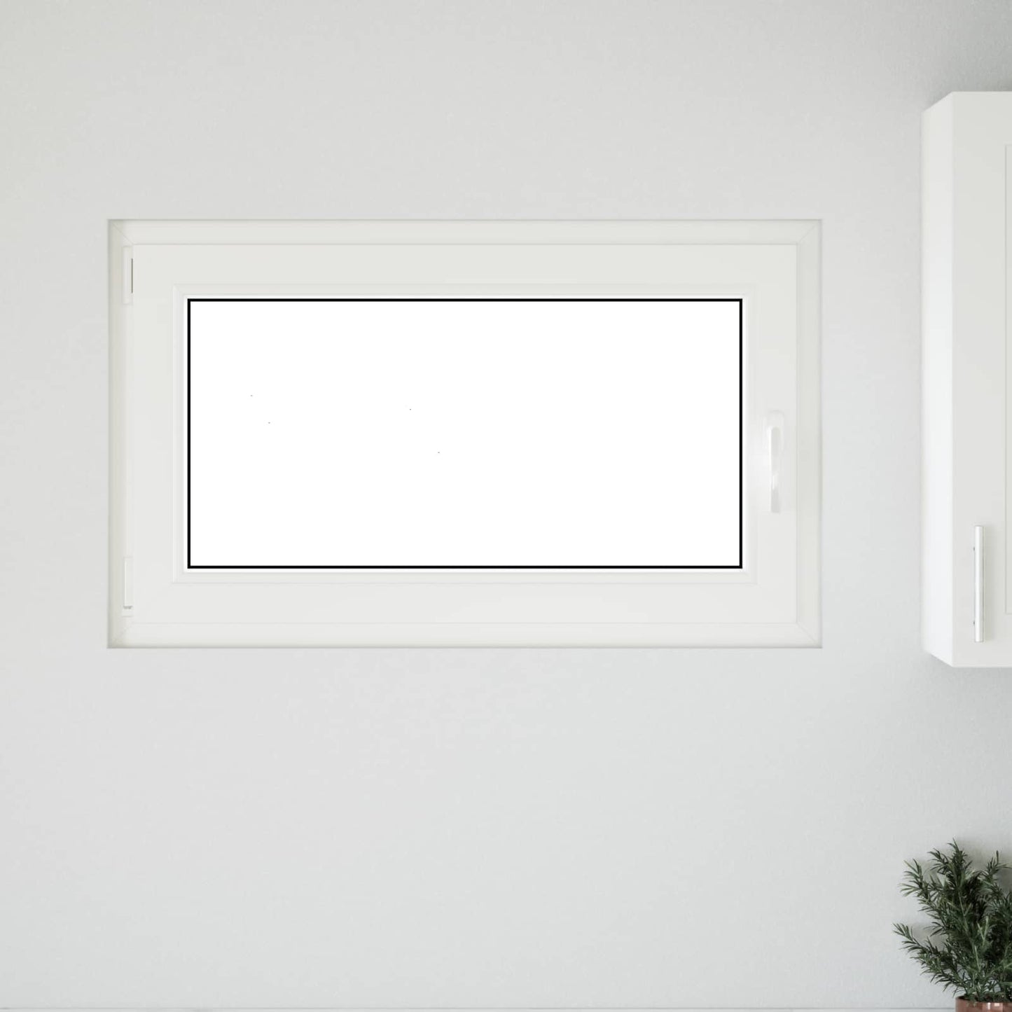 Basement Window RISOR 100 x 70 cm PVC and Glass White