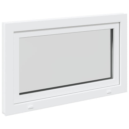 Basement Window RISOR 100 x 70 cm PVC and Glass White