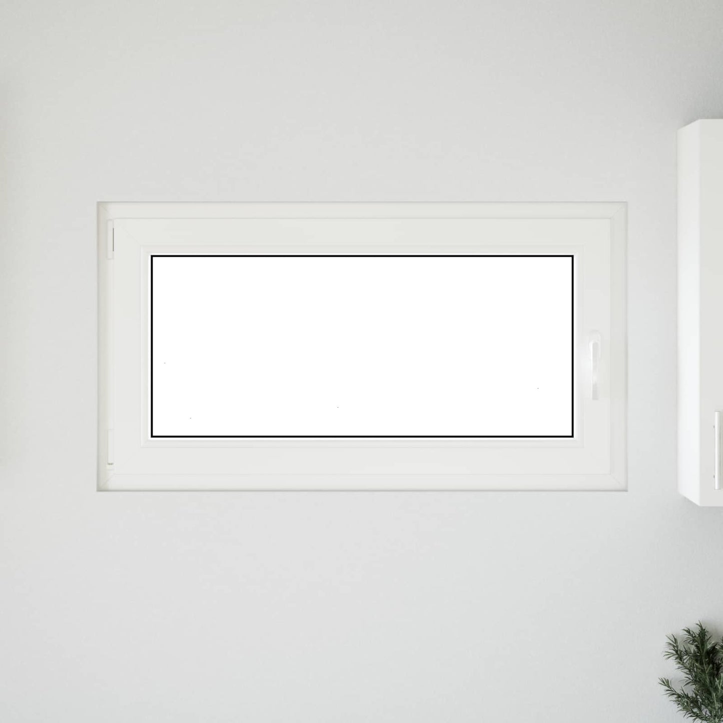 Basement Window RISOR 110 x 70 cm PVC and Glass White