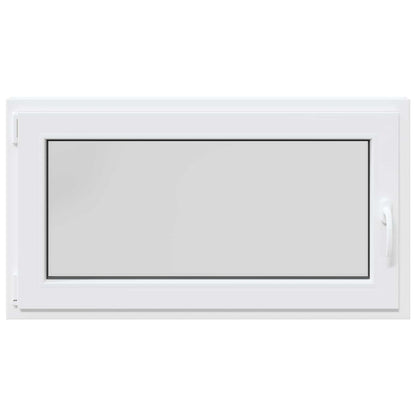 Basement Window RISOR 110 x 70 cm PVC and Glass White