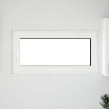 Basement Window RISOR 120 x 60 cm PVC and Glass White