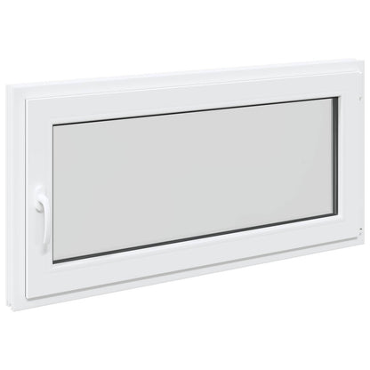 Basement Window RISOR 120 x 60 cm PVC and Glass White