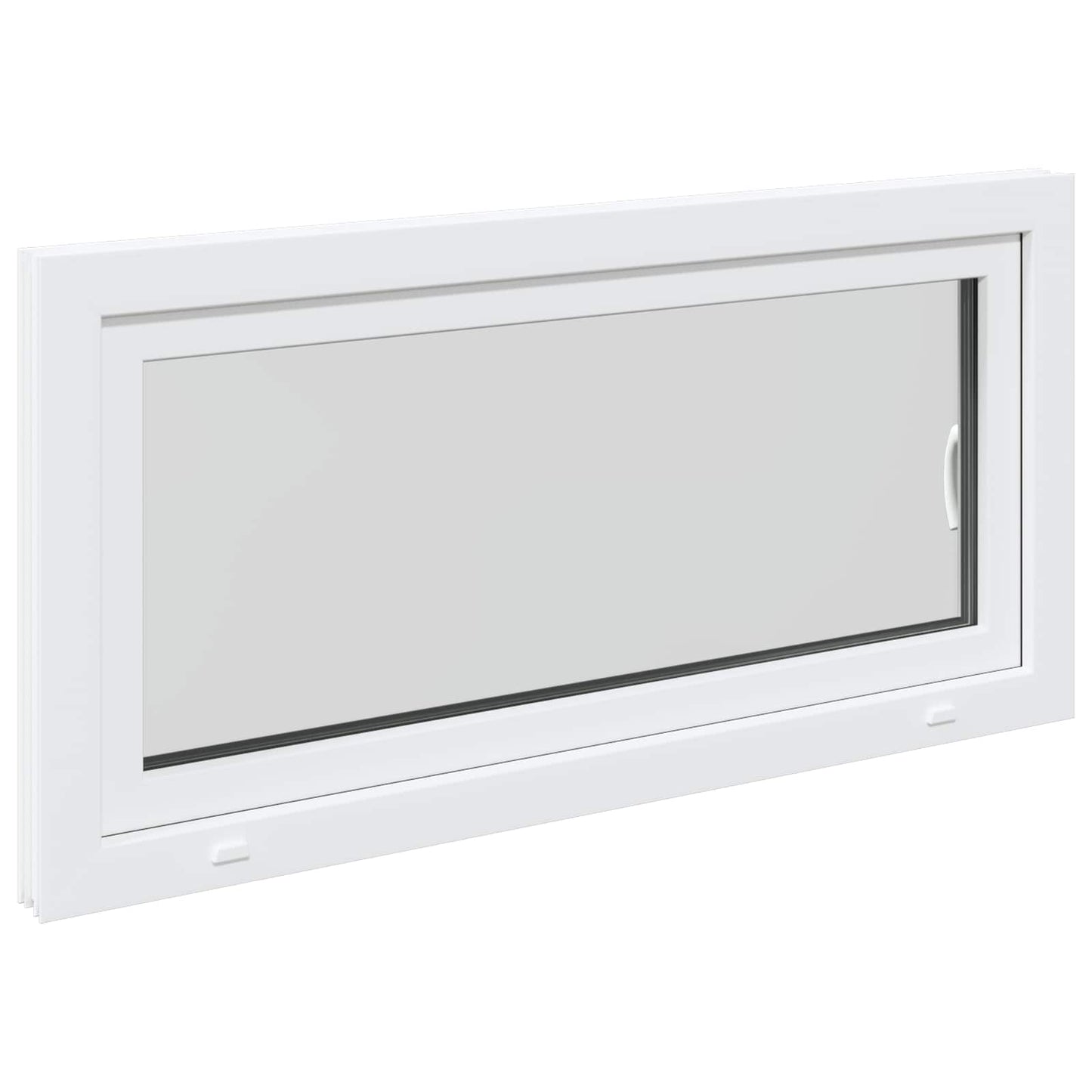 Basement Window RISOR 120 x 60 cm PVC and Glass White