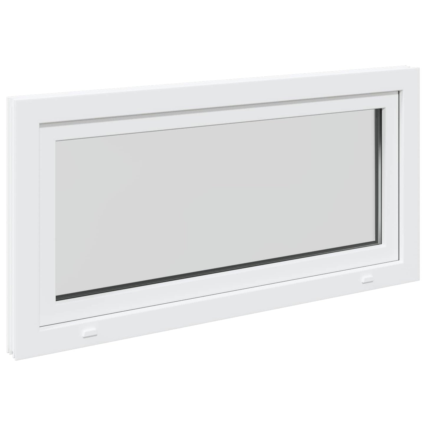 Basement Window RISOR 120 x 60 cm PVC and Glass White