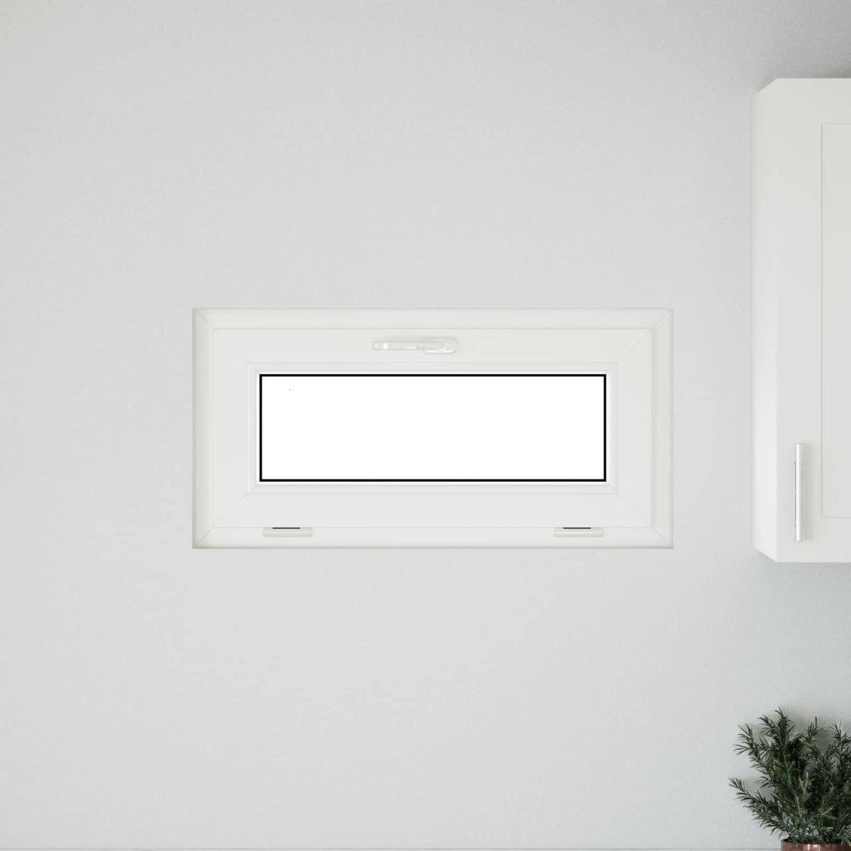 Basement Window Internal Colour White RISOR 80 x 40 cm