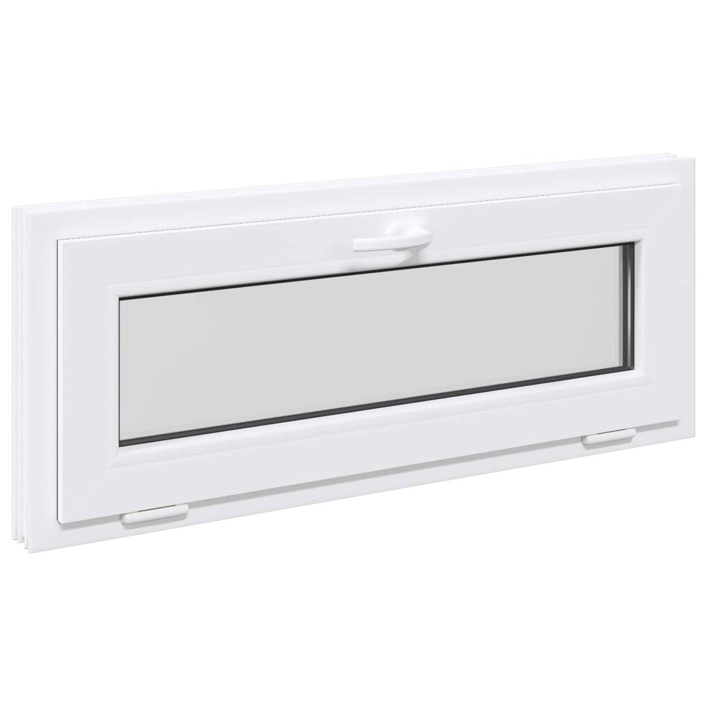 Basement Window RISOR 100 x 40 cm PVC and Glass White