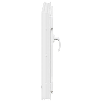 Basement Window RISOR 60 x 60 cm PVC and Glass White