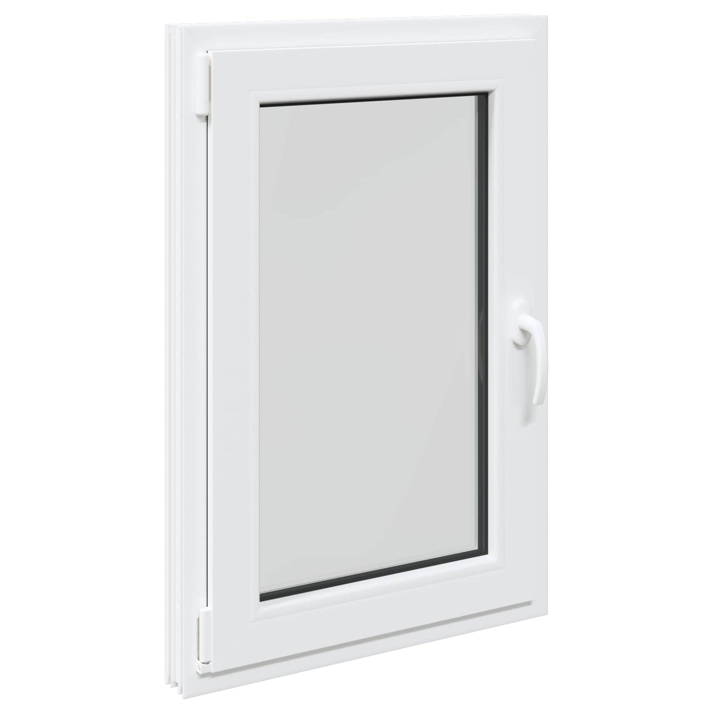 Basement Window RISOR 60 x 80 cm PVC and Glass White