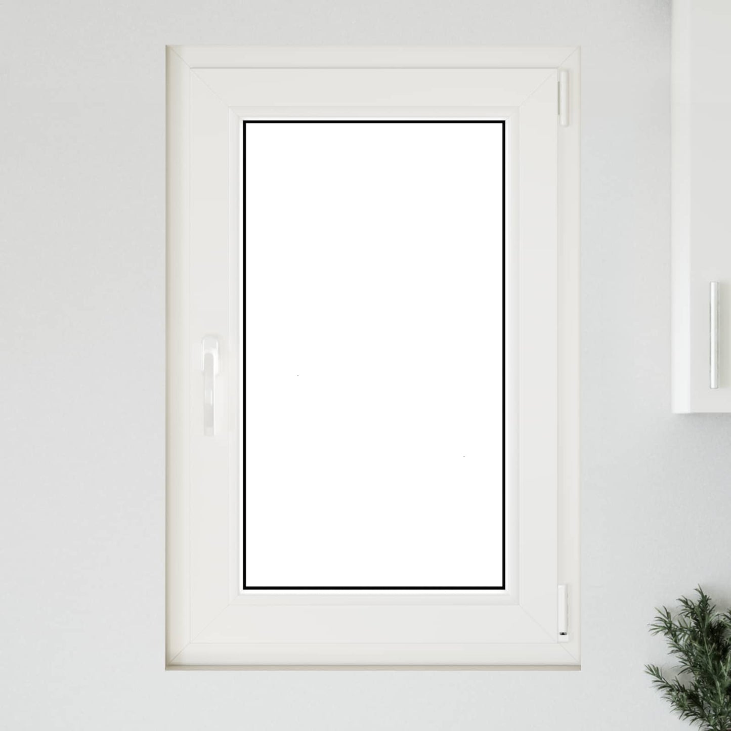 Basement Window RISOR 60 x 90 cm PVC and Glass White