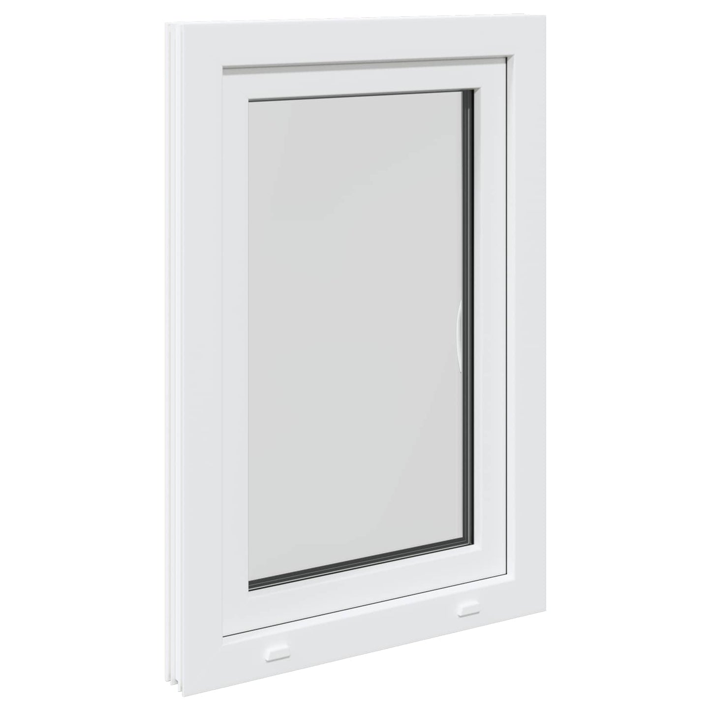 Basement Window RISOR 60 x 90 cm PVC and Glass White