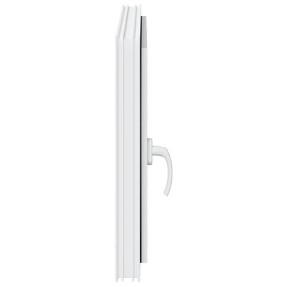 Basement Window RISOR 80 x 50 cm PVC and Glass White