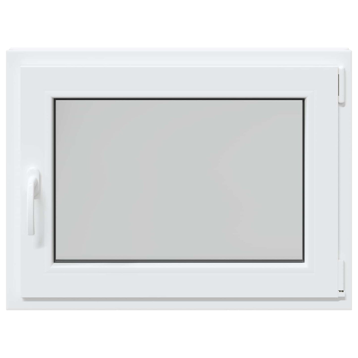 Basement Window RISOR 80 x 60 cm PVC and Glass White