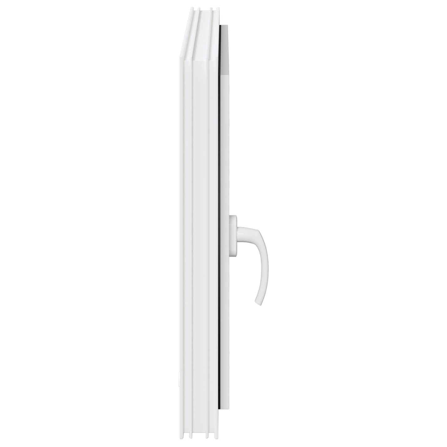Basement Window RISOR 80 x 60 cm PVC and Glass White