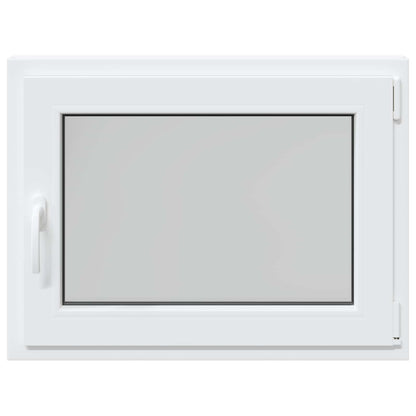 Basement Window RISOR 80 x 70 cm PVC and Glass White
