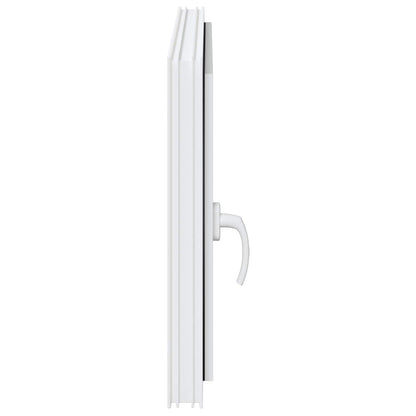 Basement Window RISOR 90 x 60 cm PVC and Glass White