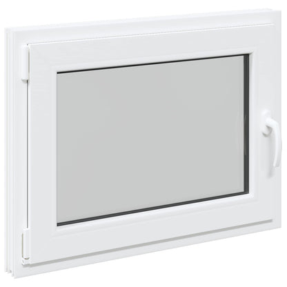 Basement Window RISOR 90 x 60 cm PVC and Glass White