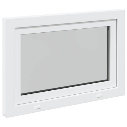Basement Window RISOR 90 x 60 cm PVC and Glass White