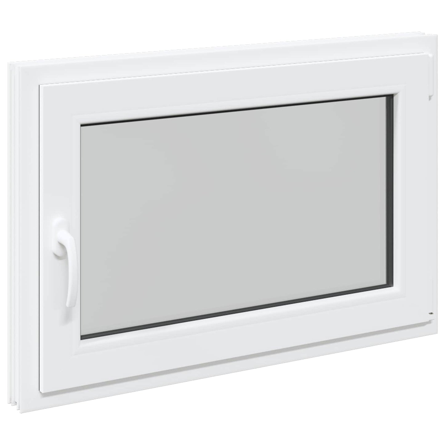 Basement Window RISOR 90 x 70 cm PVC and Glass White
