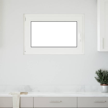 Basement Window RISOR 100 x 50 cm PVC and Glass White