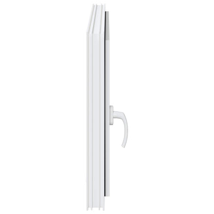 Basement Window RISOR 100 x 50 cm PVC and Glass White