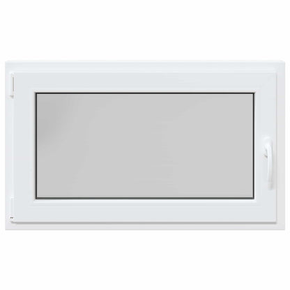 Basement Window RISOR 100 x 60 cm PVC and Glass White