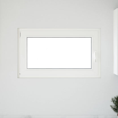 Basement Window RISOR 100 x 70 cm PVC and Glass White