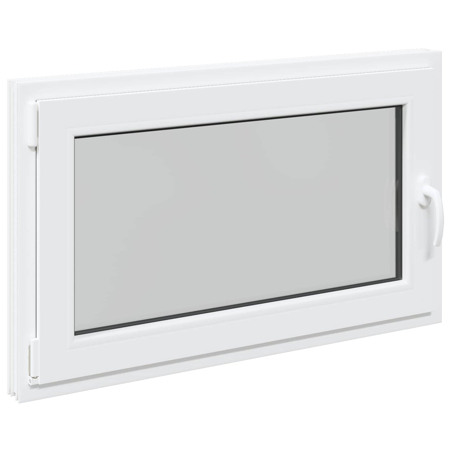 Basement Window RISOR 100 x 70 cm PVC and Glass White
