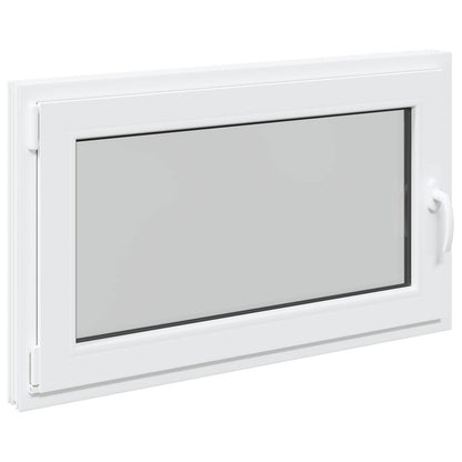 Basement Window RISOR 100 x 70 cm PVC and Glass White