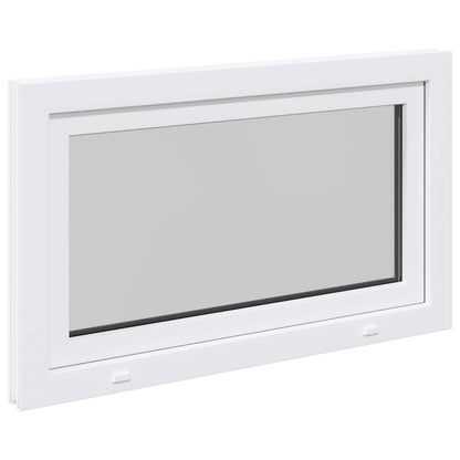 Basement Window RISOR 100 x 70 cm PVC and Glass White