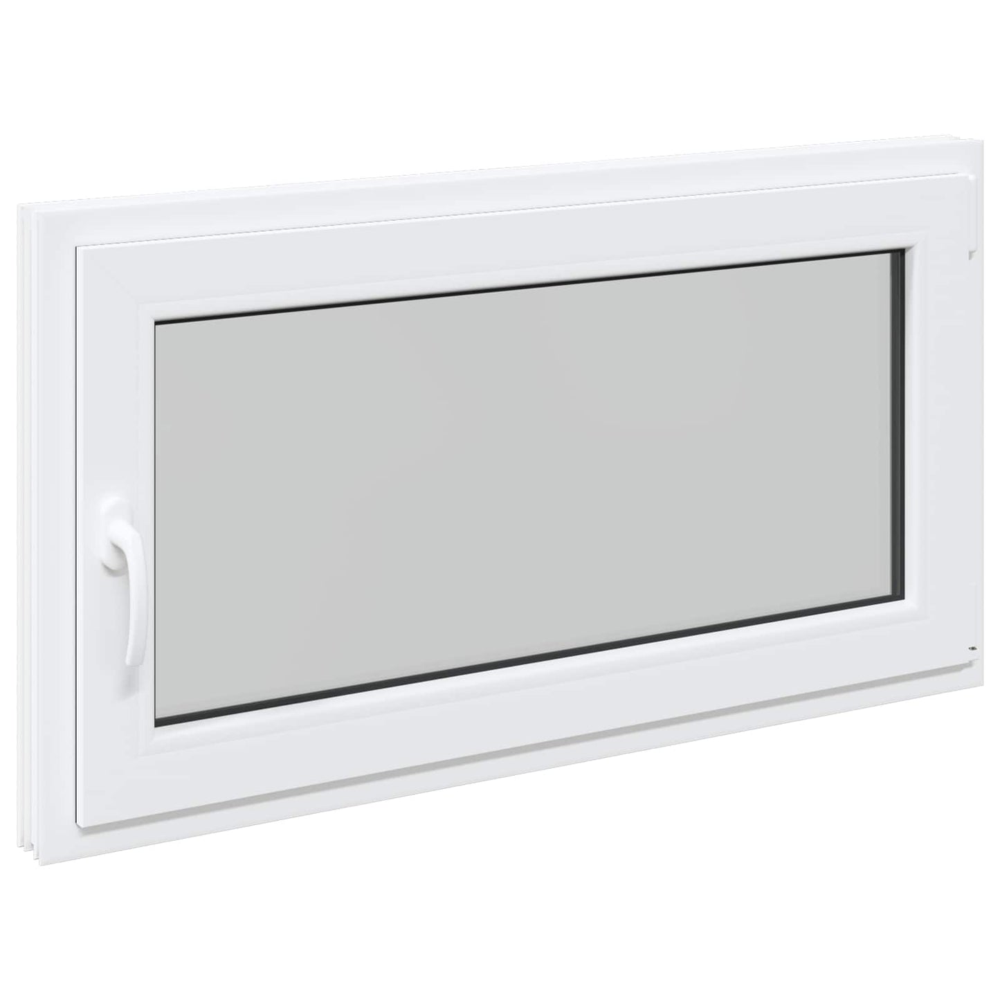 Basement Window RISOR 110 x 50 cm PVC and Glass White