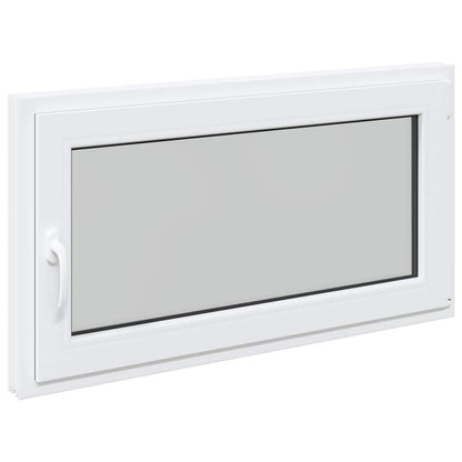 Basement Window RISOR 110 x 50 cm PVC and Glass White