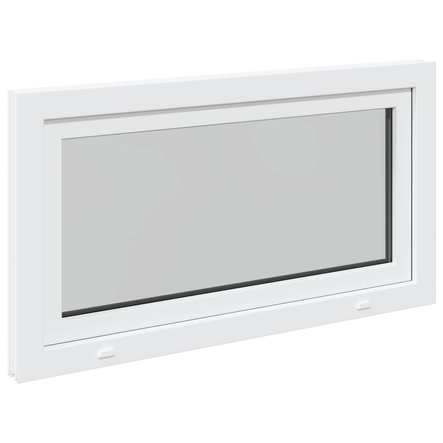 Basement Window RISOR 110 x 50 cm PVC and Glass White