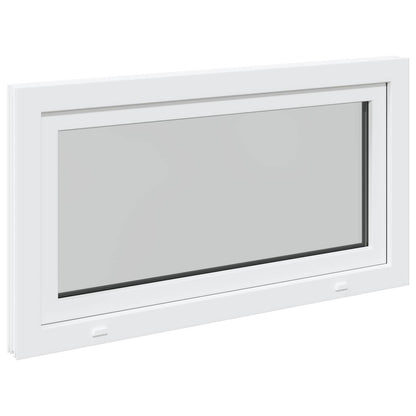 Basement Window RISOR 110 x 50 cm PVC and Glass White