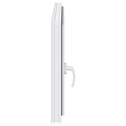 Basement Window RISOR 110 x 60 cm PVC and Glass White