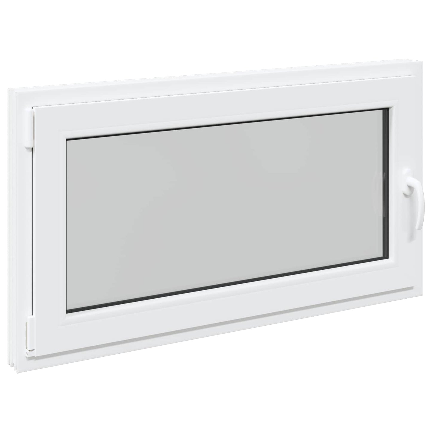 Basement Window RISOR 110 x 60 cm PVC and Glass White