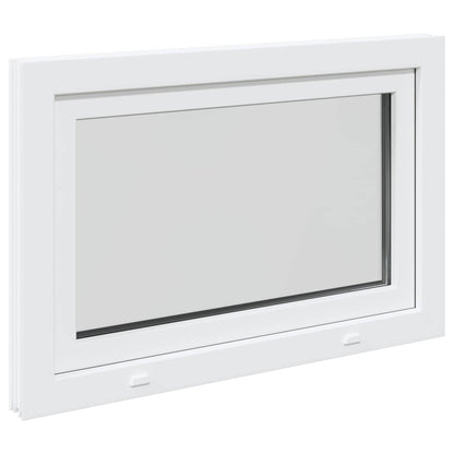 Basement Window RISOR 110 x 70 cm PVC and Glass White